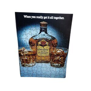 1981 Crown Royal Puzzle Style Get It All Together Print Ad Vintage